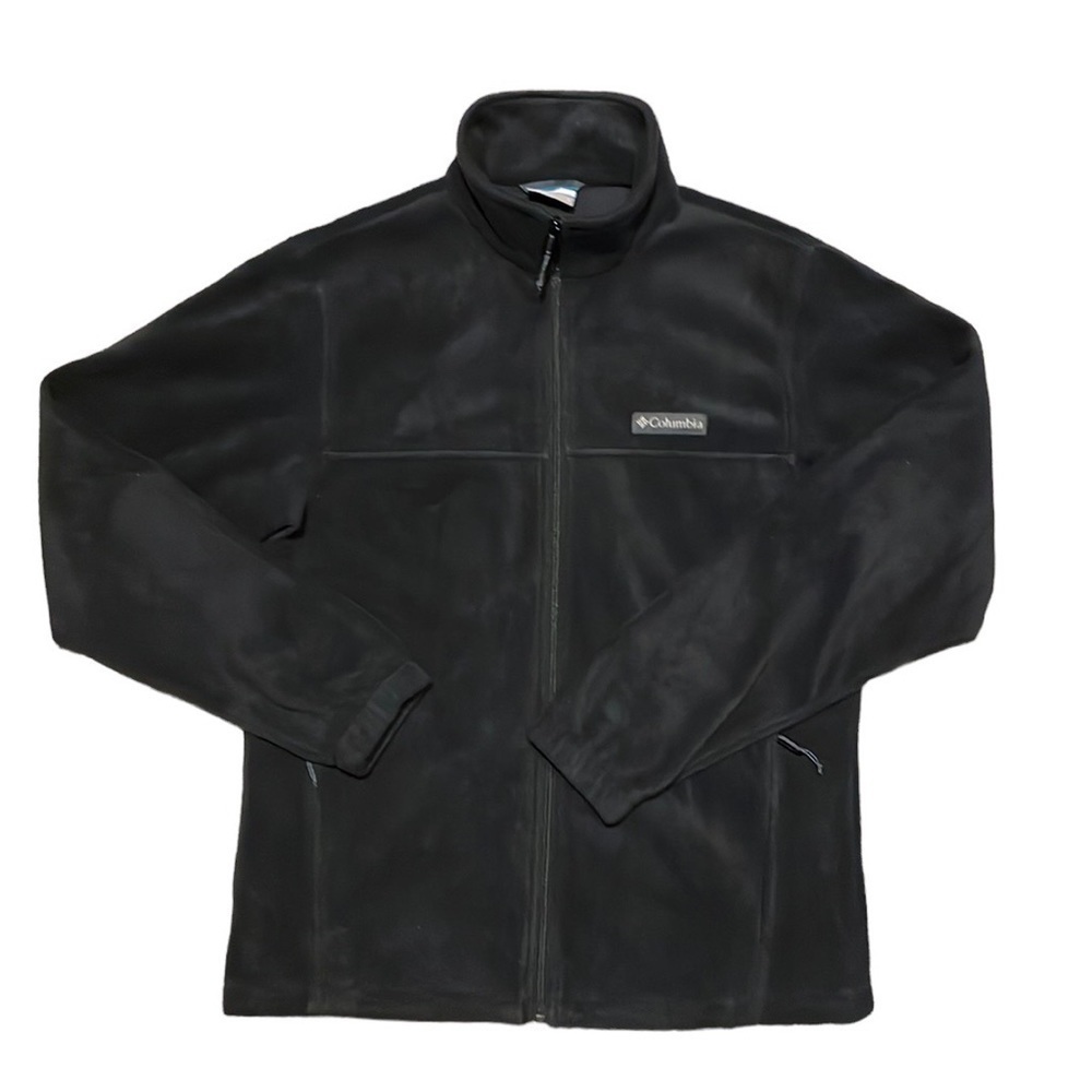 Columbia Black Full Zip‎ Fuzzy Jacket Size Medium